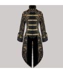 Black & Glod Devil Fashion Monarch Coat for Women