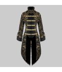 Black & Glod Devil Fashion Unisex Monarch Coat