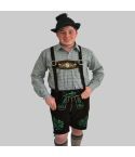 Lederhosen Black Cow With Suspenders