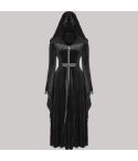 Black Gothic Hooded Cape Cloak Jacket for Women