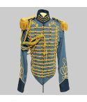 Ceremonial Gold Braiding Hussar Jacket For Men