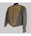 Civil War Gray Steampunk Cotton Military Parade Jacket
