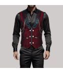 Crimson Twilight Waist Coat For Men