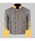 Cw Generals Cavalry Grey Yellow Cuff Gold Braid Shell Coat
