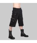 Denim Black Cargo Shorts