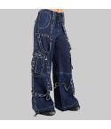 Denim Strap Ladies Fashion Pant