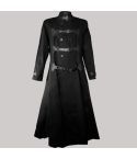 Endless dark black gothic coat for men