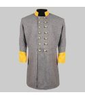 Exquisite Cavalry CW Officers Frock Coat Yellow Cuff And Collar