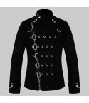 Gothic Black Jacket Asylum Vampire Jacket for Men