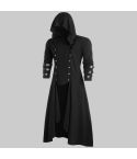 Gothic Vampire Swallowtail Trench Steampunk Outwear Halloween Long coat