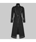 Gothic Victorian Steampunk Military Uniform Long Coat