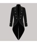 Men Black Velvet Vladimir Tuxedo Tailcoat