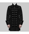 Men Steampunk Velvet Frock Fashion Coat