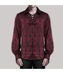 Mens Serpentine Gothic Dandy Shirt  Red