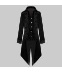 Gothic Steampunk Victorian Retro Medium Length Coat Punk Jacket