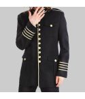 Military jacket with golden buttons
