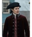 Lord John Grey Outlander Season 7 Maroon Military Style Coat