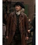 Jamie Fraser Outlander Brown Leather Coat | Sam Heughan Coat