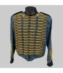 Blue Steampunk Civil War Wool Military Jacket