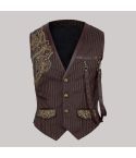 The Crimson Airship Captain Vest for Men
