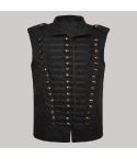 Uniform military parade sleeveless jacket vest for men
