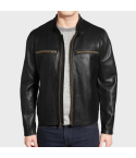 Men's Classy Lambskin Leather Moto Jacket | Premium Genuine Leather Biker Jacket