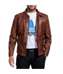 Inferno Brown Leather Jacket