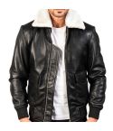 Collar Fur Leather Jacket | Genuine Leather Jacket with Fur Collar for Men & Women