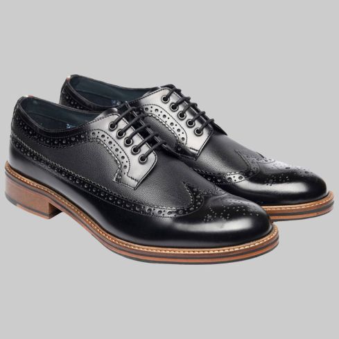 Black Archie Leather Shoes