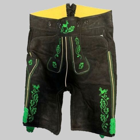 Laponia Black Lederhosen Plattler Length