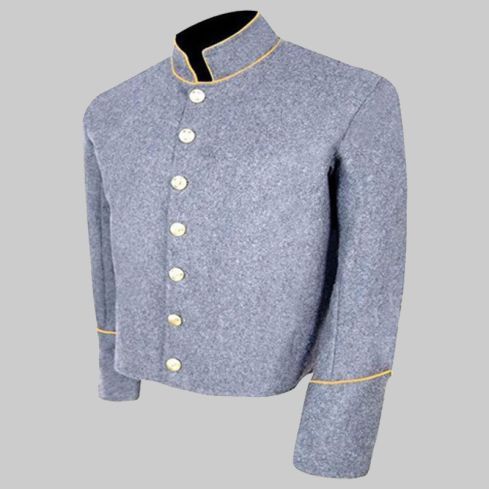 Cavalry Cw Cs Piping Trim Grey Wool Shell Yellow Jacket