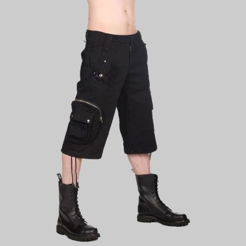 Denim Black Cargo Shorts