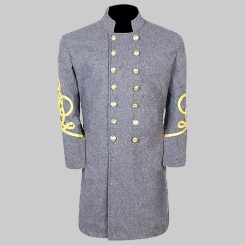 Double Breasted Frock Uniform Military Jacket For Civil War