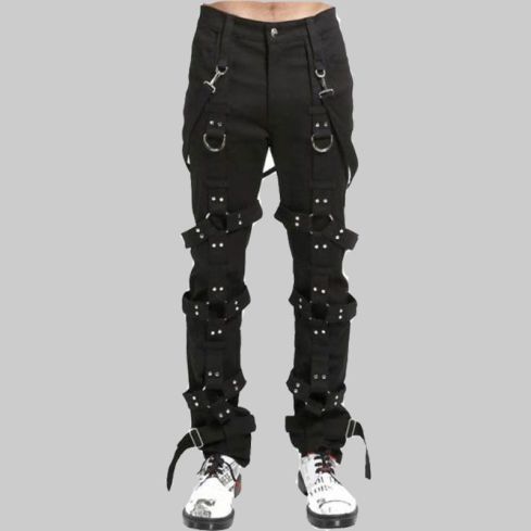 Gothic Mens Tripp Harness Pants Black