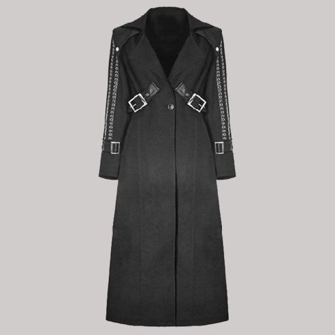 Gothic Punk Trench Coat for Men