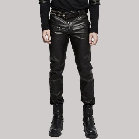 Gothiic Punk Ravi Obsidian Pants for Men