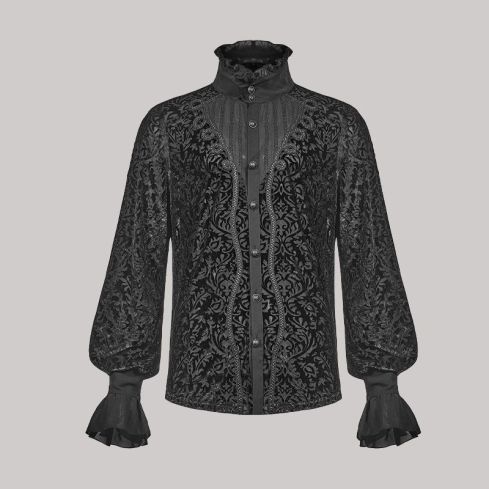 Invictus Mens Gothic Vampire Dress Shirt