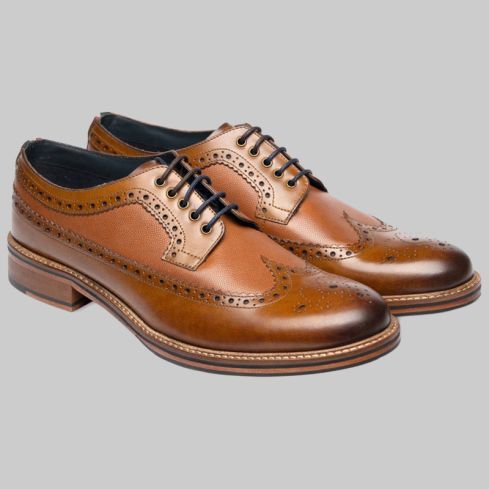 Leather tan Archie shoes