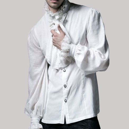 Lestat Mens Shirt White