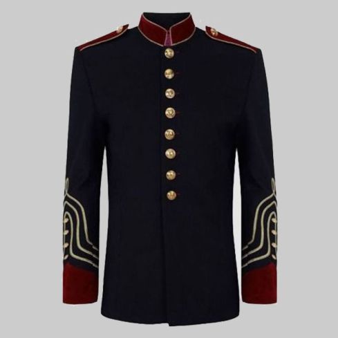 Men Military style Lace coat