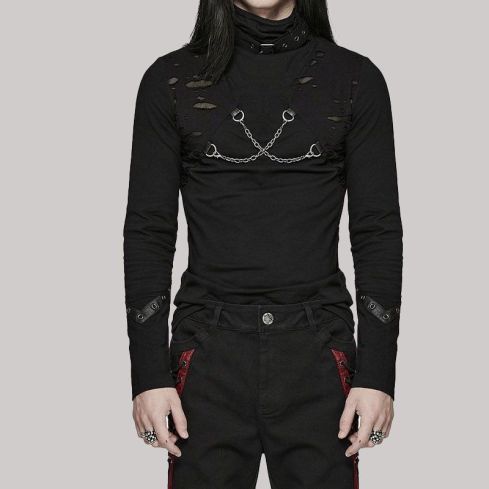Mens Apocalyptic Gothic Chains Top