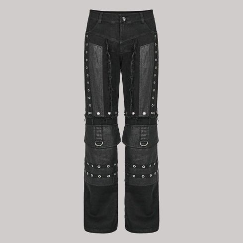 Mens Industrial Tactical Gothic Detachable Utility Pants