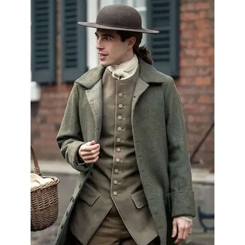 Denzell Hunter Outlander Green Coat | Vintage Coat