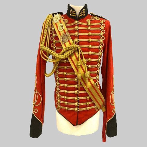 Red Men Ceremonial Hussar Officers Jacket