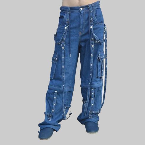 Streetwear Denim Vintage Cargo Gothic Pants