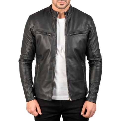 Ionic Black Leather Jacket