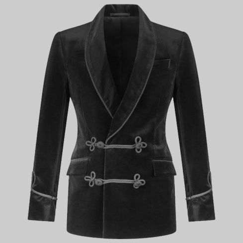 Velvet Black Smoking Jacket