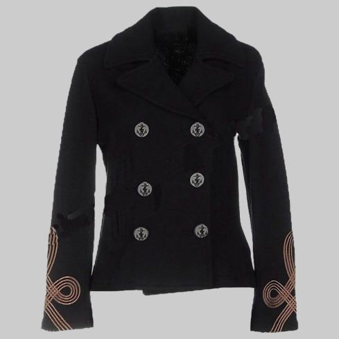 Wool Black And Gold Braid Military Jacket